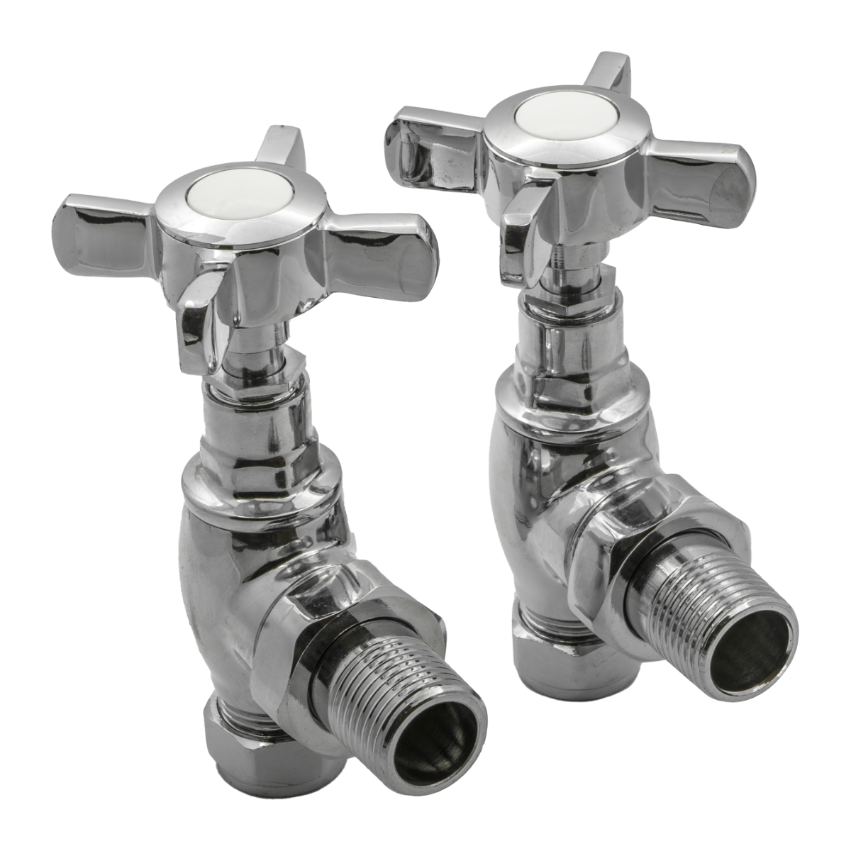 Reina Bronte Angled Valves Chrome