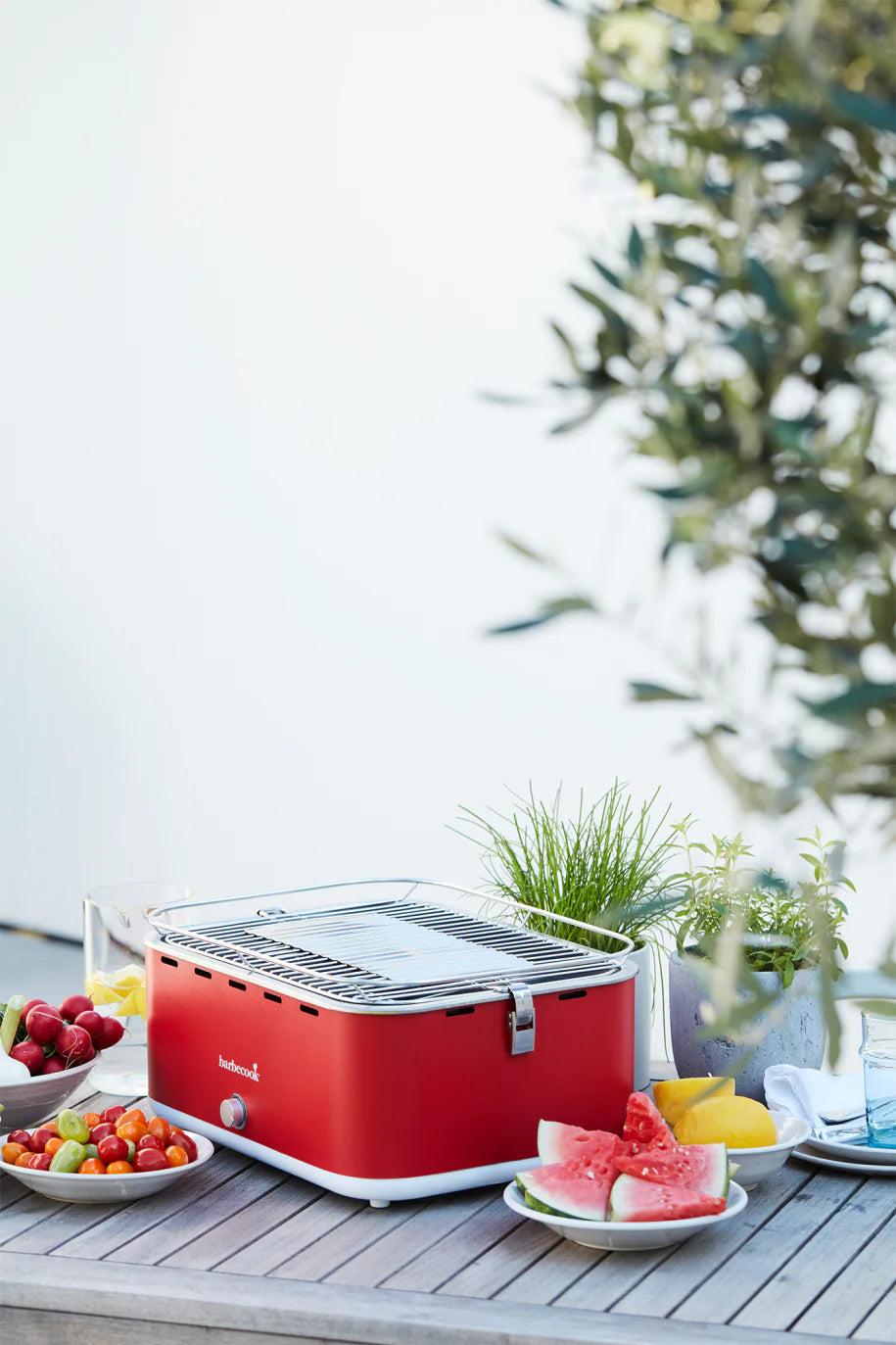 Barbecook Carlo Charcoal Table Grill – Chili Pepper, 44 x 33 x 21 cm