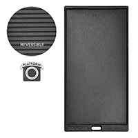 Halmo Cast Iron Reversible Grill Plate - Ice Cold Spice | Black