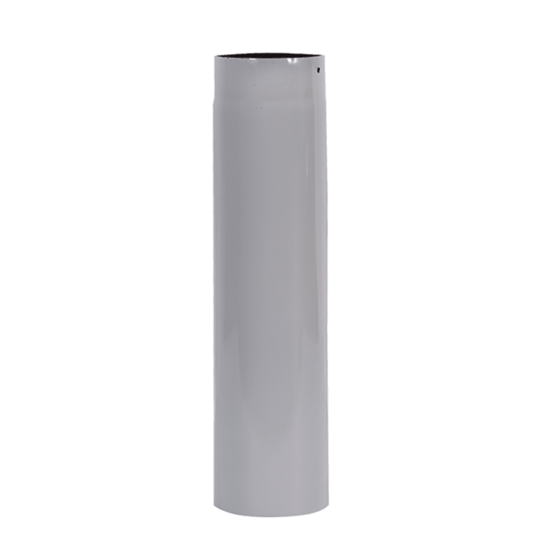 Carron Straight 500mm Pipe (TVE) - No Door - fireplace accessory - Ice Cold Spice | Ash Grey Enamel