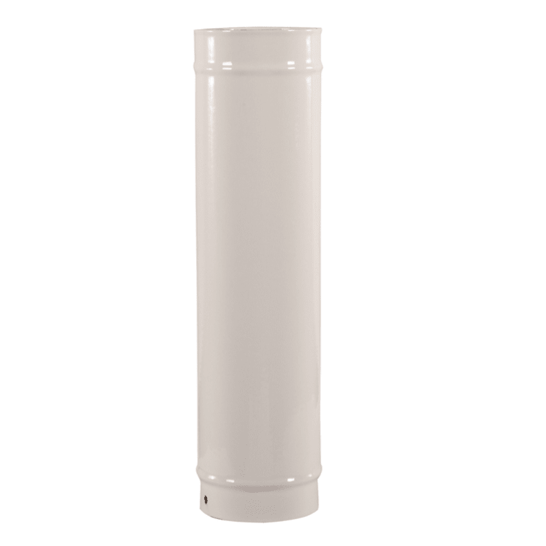 Carron Straight 500mm Pipe (TVE) - No Door - fireplace accessory - Ice Cold Spice | Cream Enamel