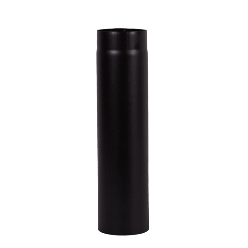 Carron Straight 500mm Pipe (TVE) - No Door - fireplace accessory - Ice Cold Spice | Matt Black