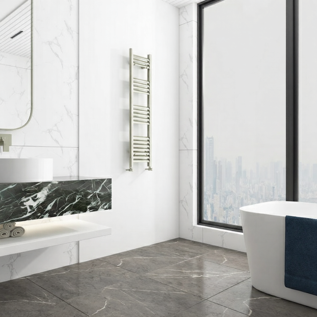 Carisa Lara Tier Aluminium Designer Towel Radiator Inox Anodized | 1 finish, 9 sizes