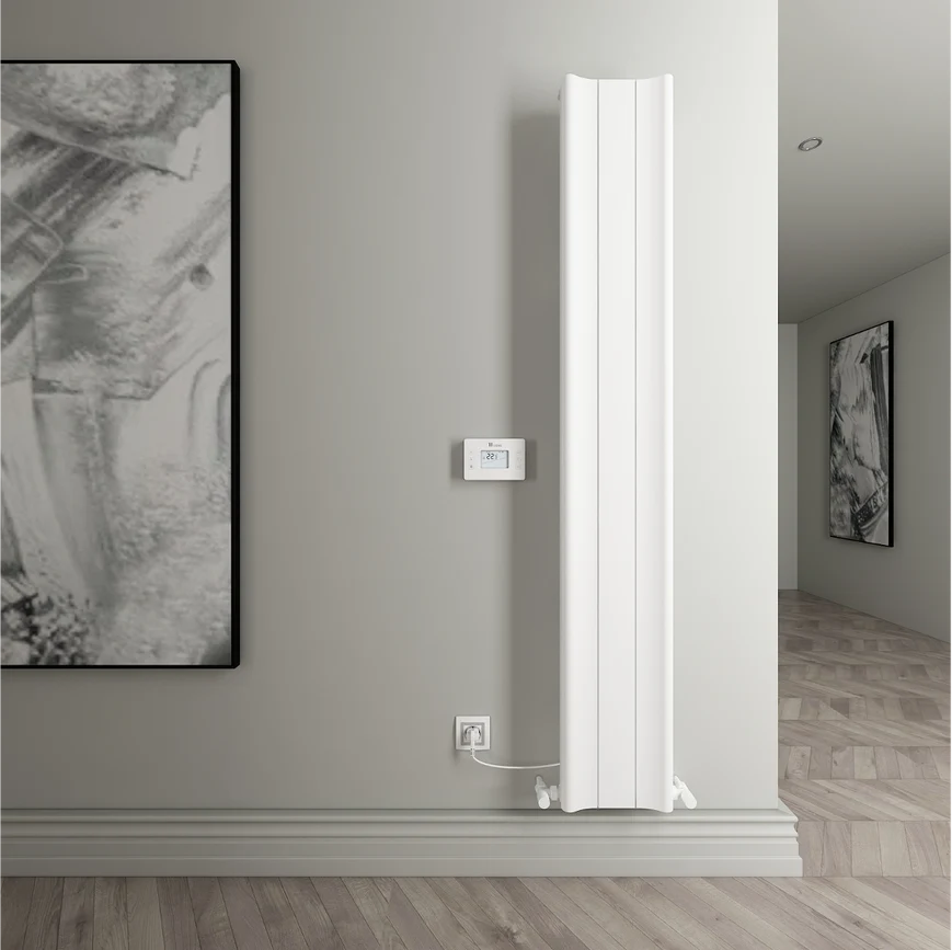 Carisa Boreas Hybrid B Vertical Electric Aluminium Radiator | CUSTOM MADE