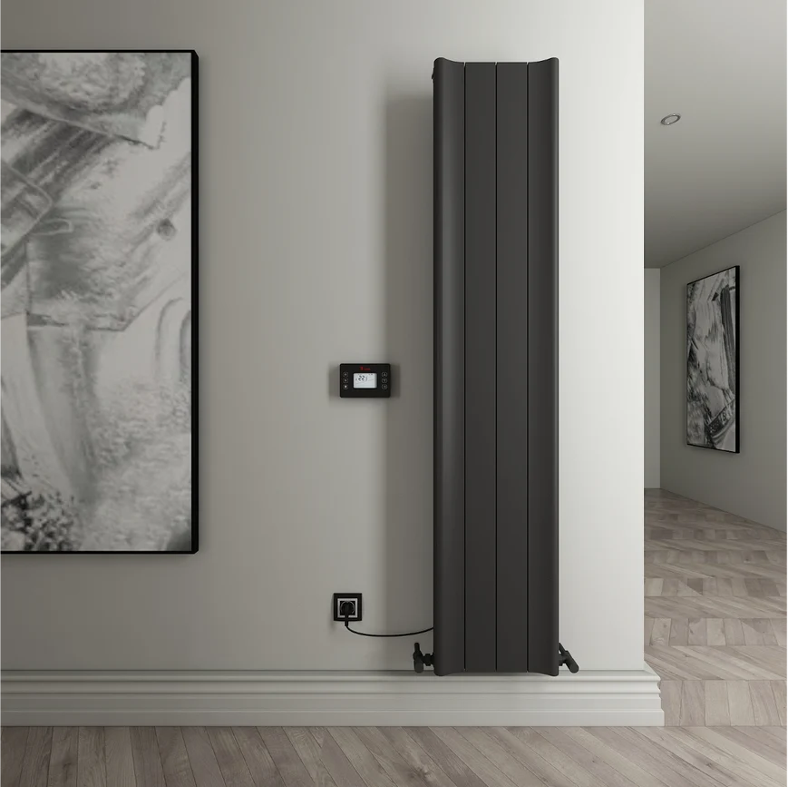 Carisa Boreas Hybrid B Vertical Electric Aluminium Radiator | CUSTOM MADE