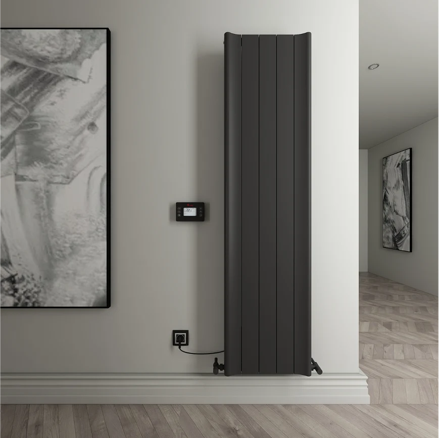 Carisa Boreas Hybrid B Vertical Electric Aluminium Radiator | CUSTOM MADE