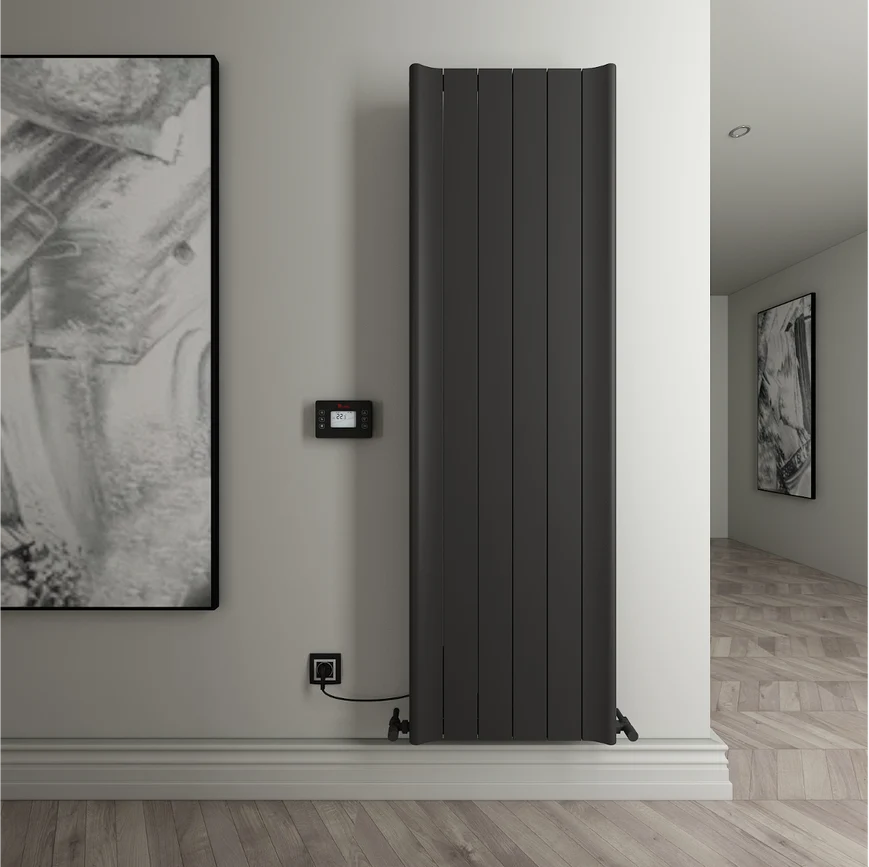 Carisa Boreas Hybrid B Vertical Electric Aluminium Radiator | CUSTOM MADE