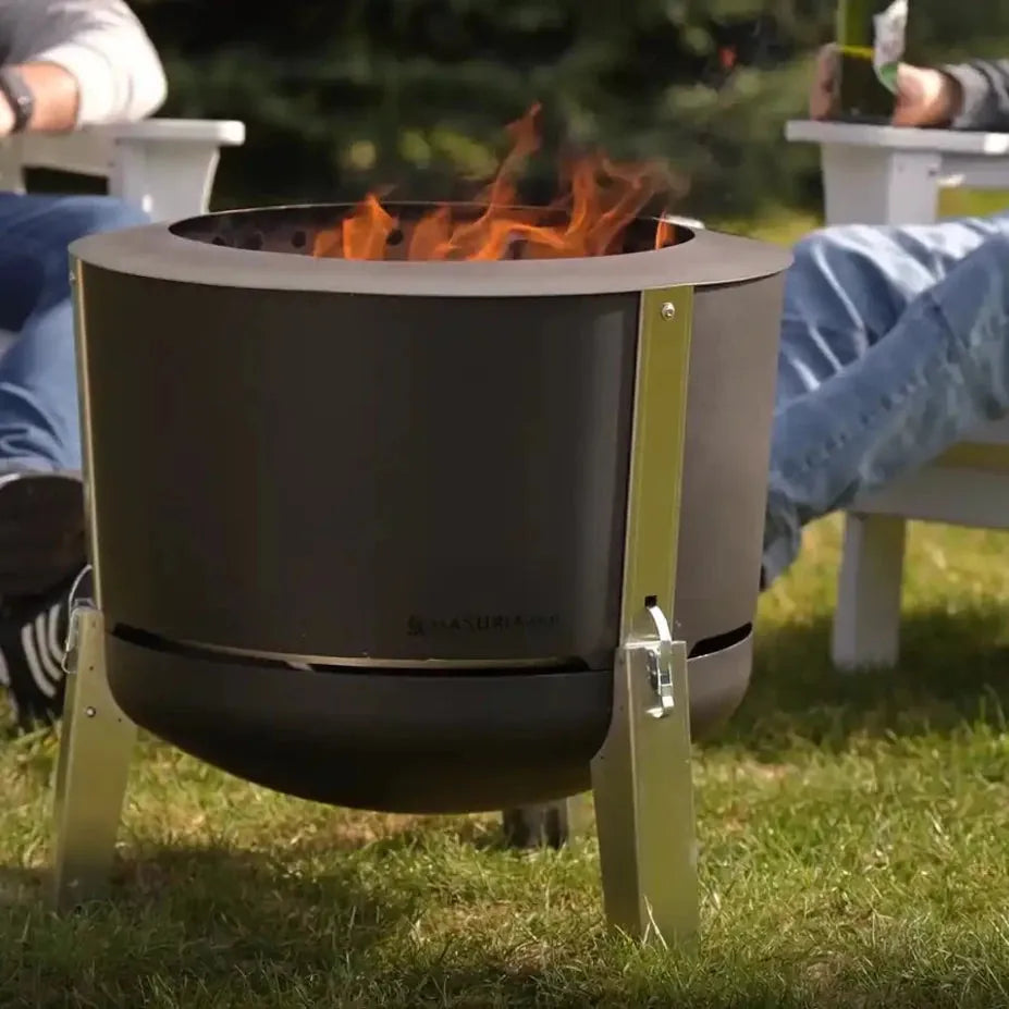 Masuria Living Alpha 600 Smokeless Fire Pit - Fire Pit - Ice Cold Spice | Black