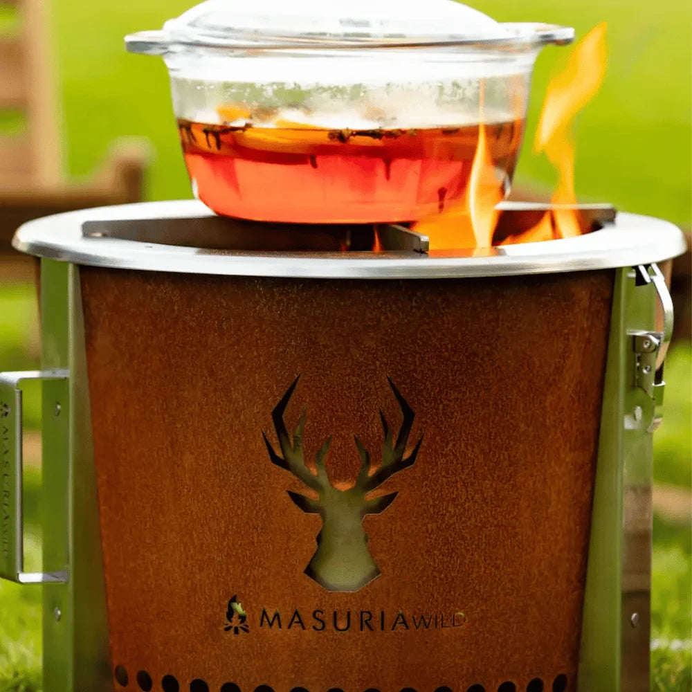 Masuria Living Alpha Corten Steel Smokeless Fire Pit