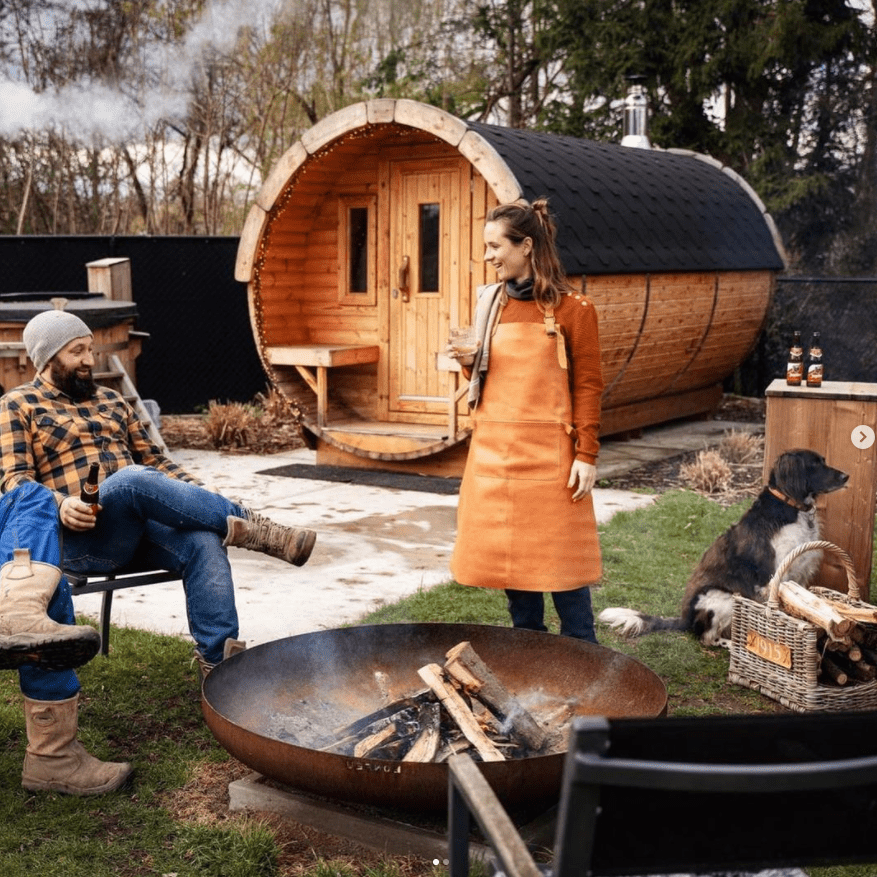 BonFeu BonBowl Corten Steel Fire Bowl - Patio Heater - Ice Cold Spice | Ø60 Rusty Brown