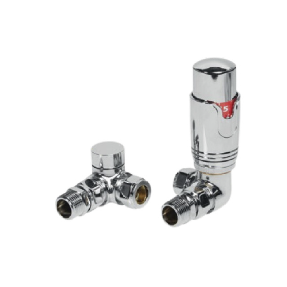 Carisa Thermostatic Corner (Double Angled) Valves