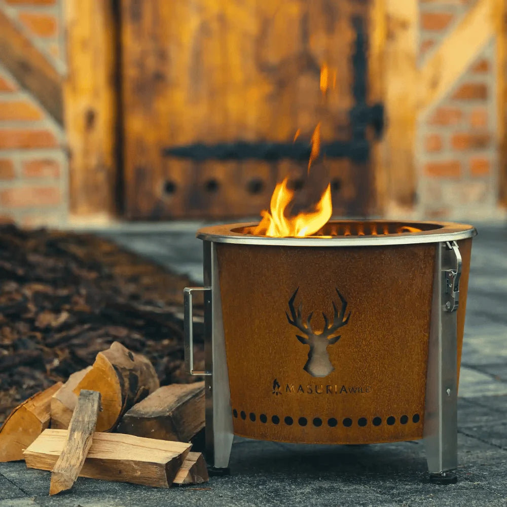 Masuria Living Alpha Corten Steel Smokeless Fire Pit