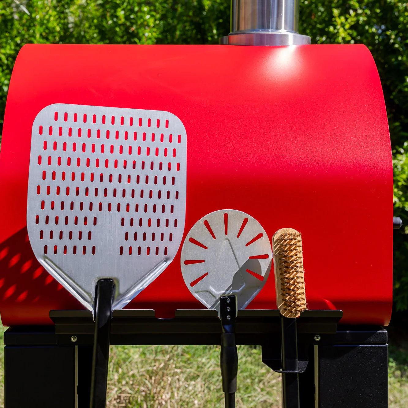 Fontana Volta 70 Dual Fuel in Rosso/Red Pizza Oven