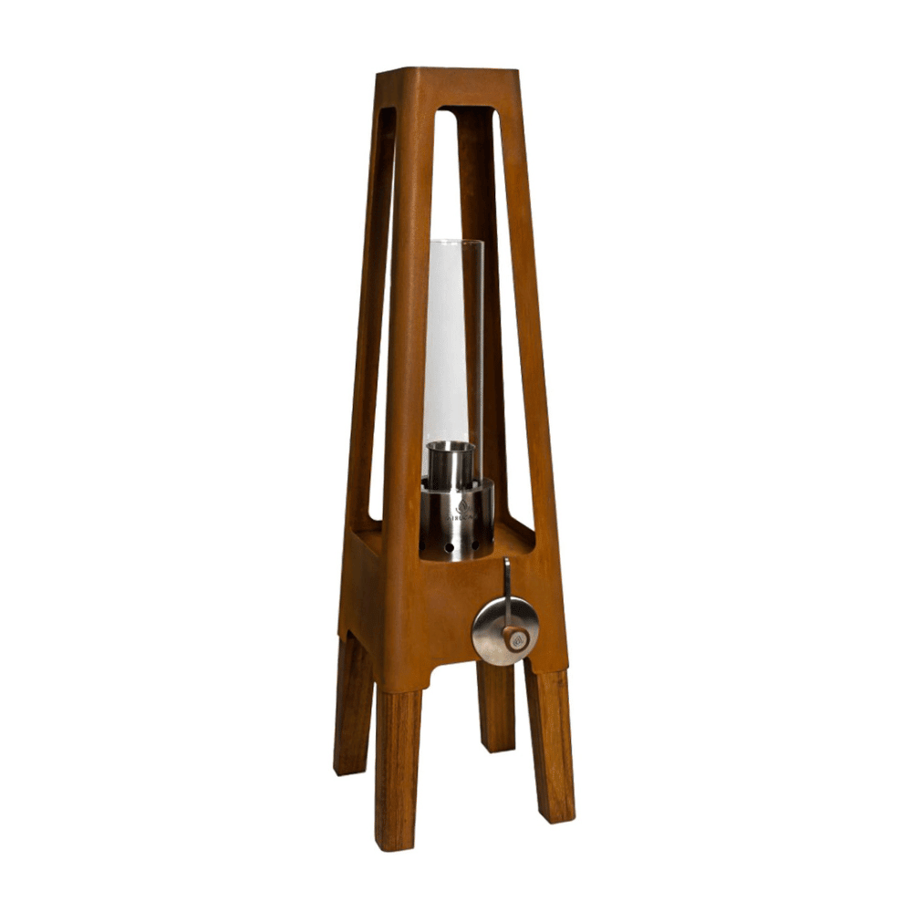 Masuria Living Bioethanol Lantern - Patio Heater - Ice Cold Spice | Corten Steel