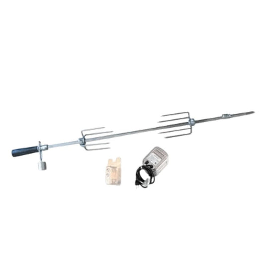 Sunstone Outdoor Kitchens 304 SS Rotisserie Kit for Charcoal Grill 28" and 3 Burner Gas Grill - outdoor grill - Ice Cold Spice |