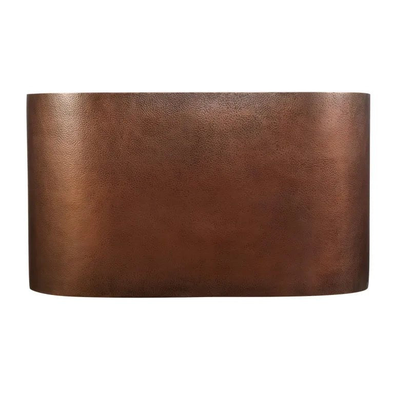 Coppersmith Double Wall Antique Hammered Copper Tub With Seats Inside - baths - Ice Cold Spice | Antique Copper