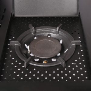 Halmo 4 Burner Premium Gas Barbecue Including Side Burner - Ice Cold Spice | Black