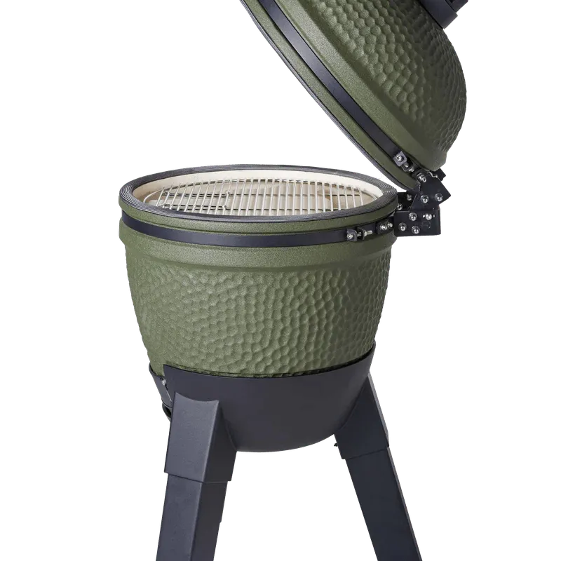 Moddern Kamado with Aluminum Base and Legs - outdoor grill - Ice Cold Spice | Olive Green and Black (Base & Legs)