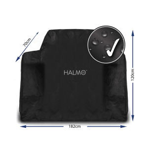 Halmo 3B & 4B Premium Gas Grill Cover - Ice Cold Spice | Black