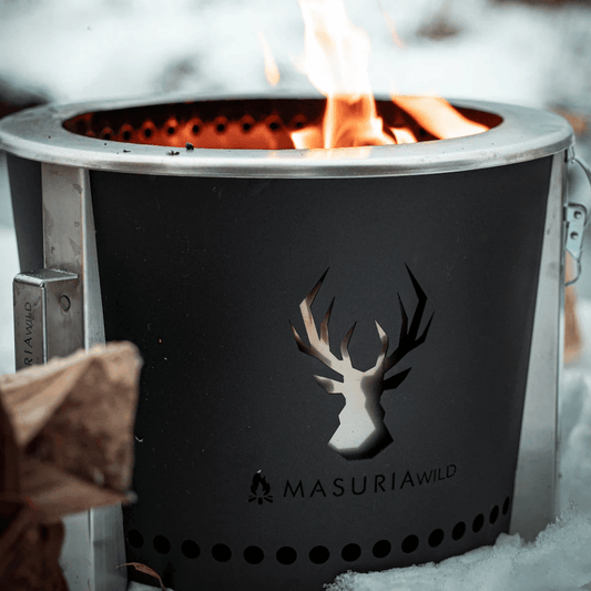 Masuria Living Alpha 400 Smokeless Fire Pit - Fire Pit - Ice Cold Spice | Black