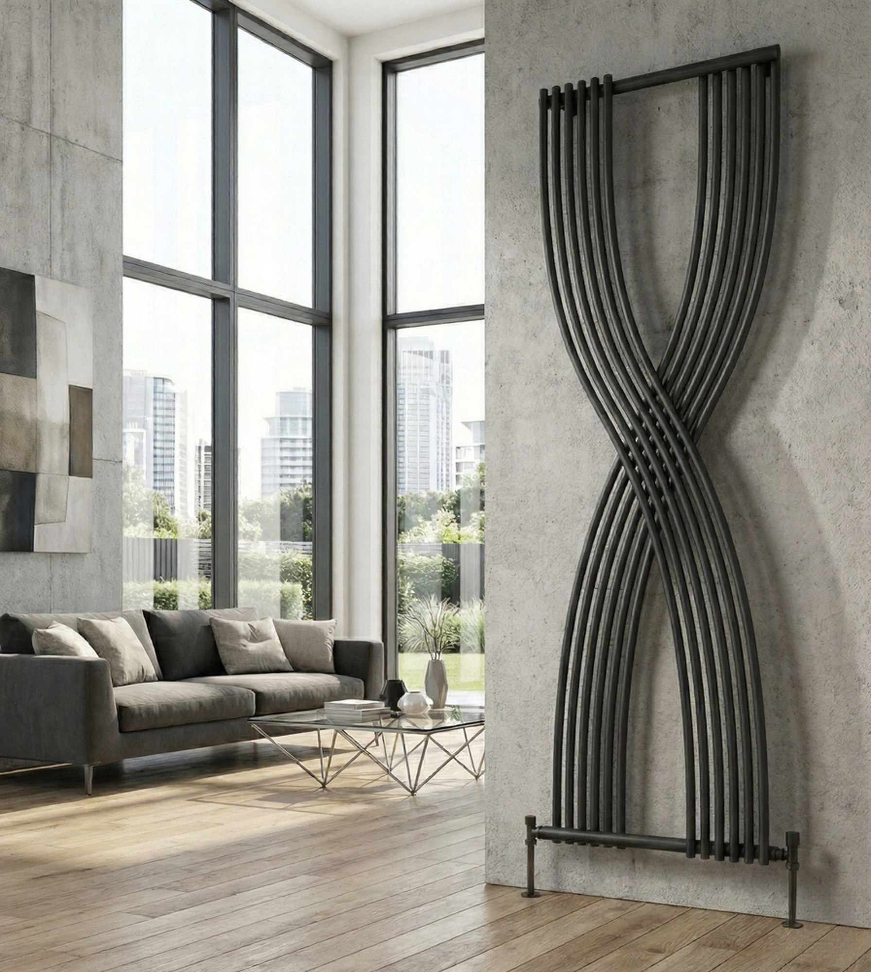 Reina Dimaro Vertical Modern Designer Radiator 1760H x 620W | 3 colours, 1 size