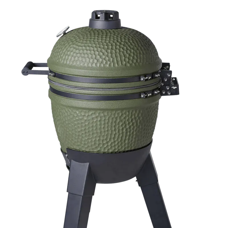 Moddern Kamado with Aluminum Base and Legs - outdoor grill - Ice Cold Spice | Olive Green and Black (Base & Legs)