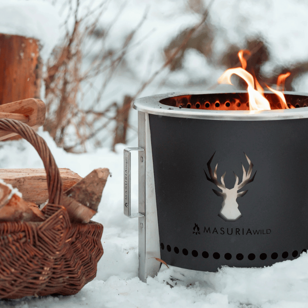 Masuria Living Alpha 400 Smokeless Fire Pit - Fire Pit - Ice Cold Spice | Black