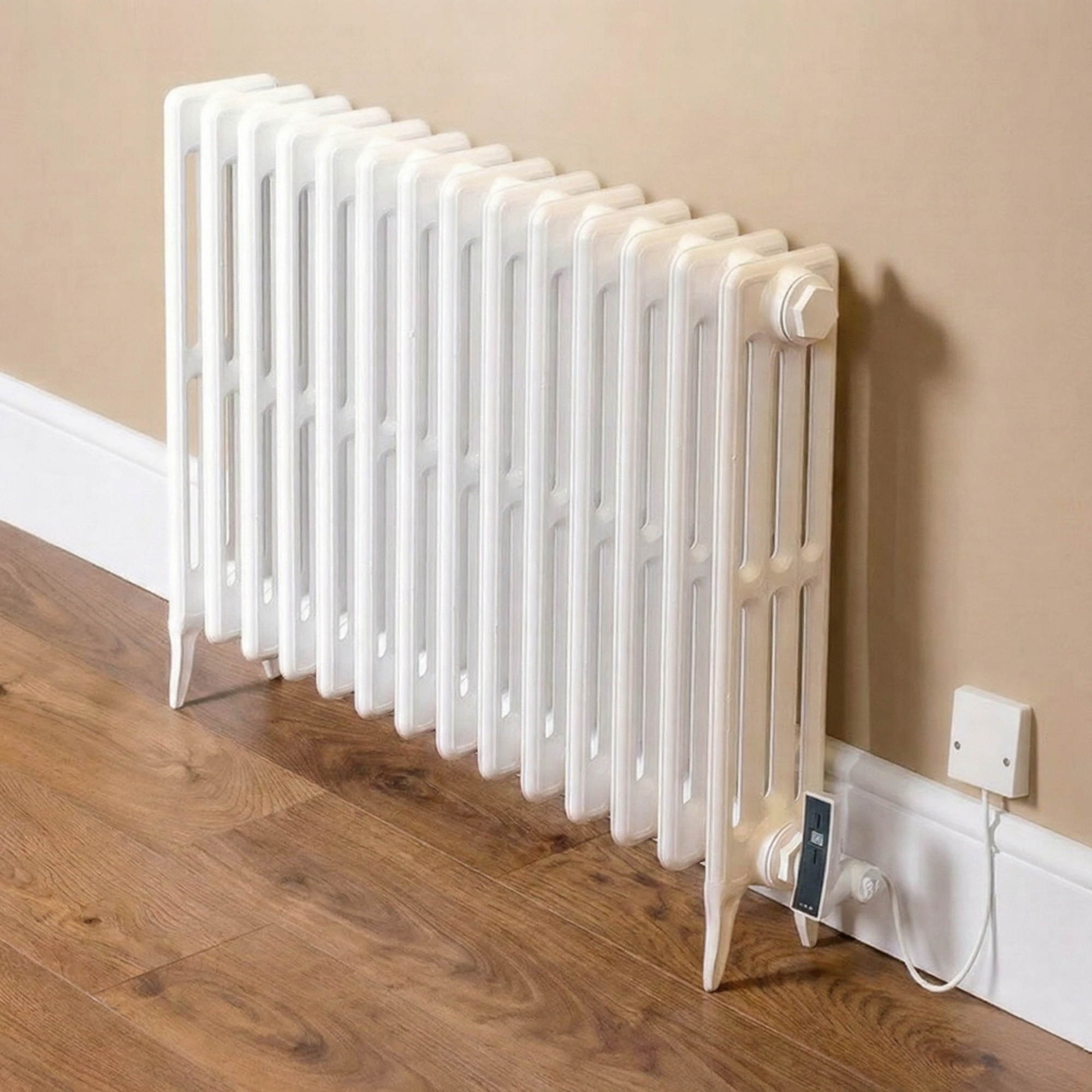 DQ Hawkshaw Electric Horizontal 4 Column Cast Iron Radiator