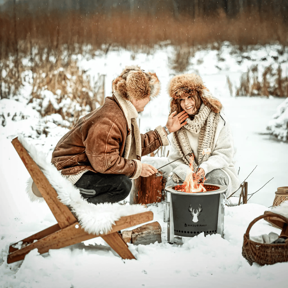 Masuria Living Alpha 400 Smokeless Fire Pit - Fire Pit - Ice Cold Spice | Black