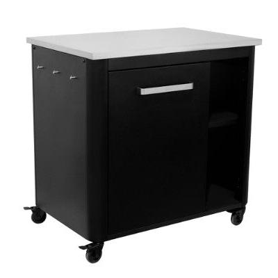 Cozze® Outdoor Kitchen 90 with Stainless Steel Table Top and Door - pizza oven - Ice Cold Spice | Black