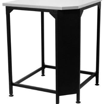 Cozze® Corner Table for Outdoor Kitchen - pizza oven - Ice Cold Spice | Black