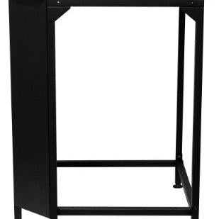 Cozze® Corner Table for Outdoor Kitchen - pizza oven - Ice Cold Spice | Black