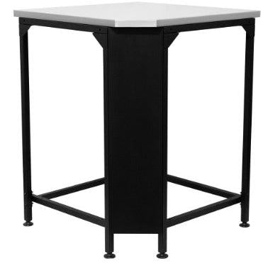 Cozze® Corner Table for Outdoor Kitchen - pizza oven - Ice Cold Spice | Black