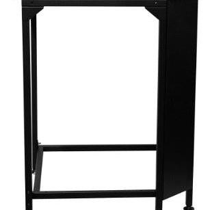Cozze® Corner Table for Outdoor Kitchen - pizza oven - Ice Cold Spice | Black
