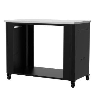 Cozze® Outdoor Kitchen 115 with Stainless Steel Table Top - pizza oven - Ice Cold Spice | Black
