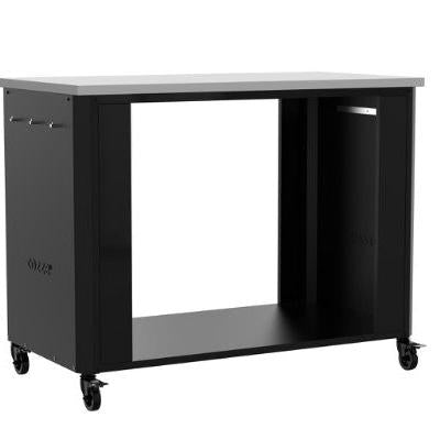 Cozze® Outdoor Kitchen 115 with Stainless Steel Table Top - pizza oven - Ice Cold Spice | Black