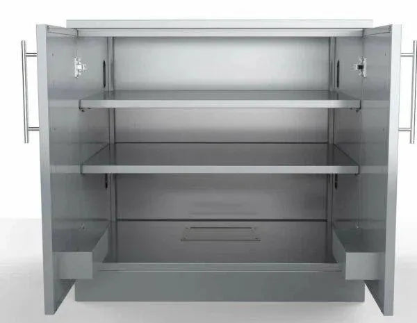 Sunstone Outdoor Kitchens Cabinet for Storage with Double Door and Shelf