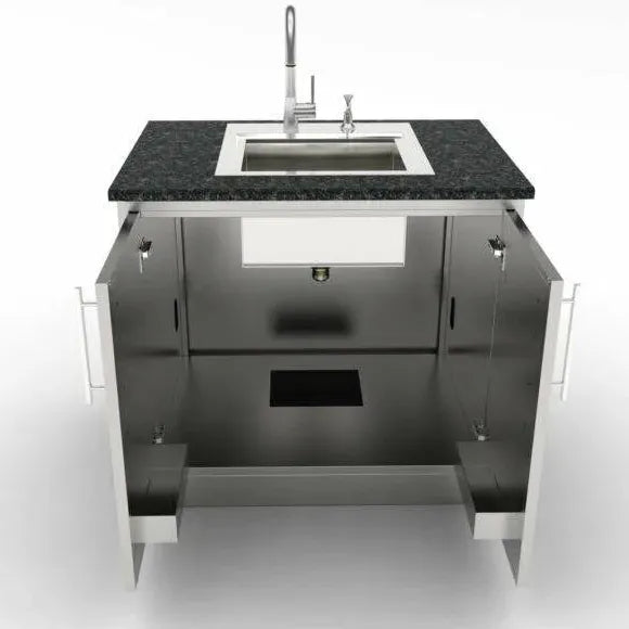 Sunstone Outdoor Kitchens Cabinet for Storage with Double Door and Shelf