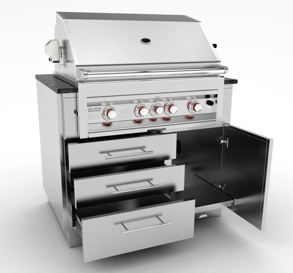 Sunstone Outdoor Kitchens Cabinet for 4 Burner Gas Grill