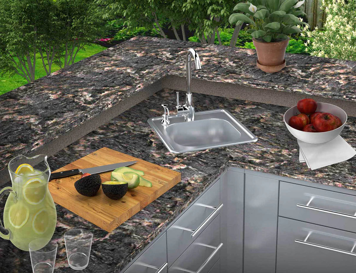 Sunstone Outdoor Kitchens Water Sink with Faucet and Soap Dispenser