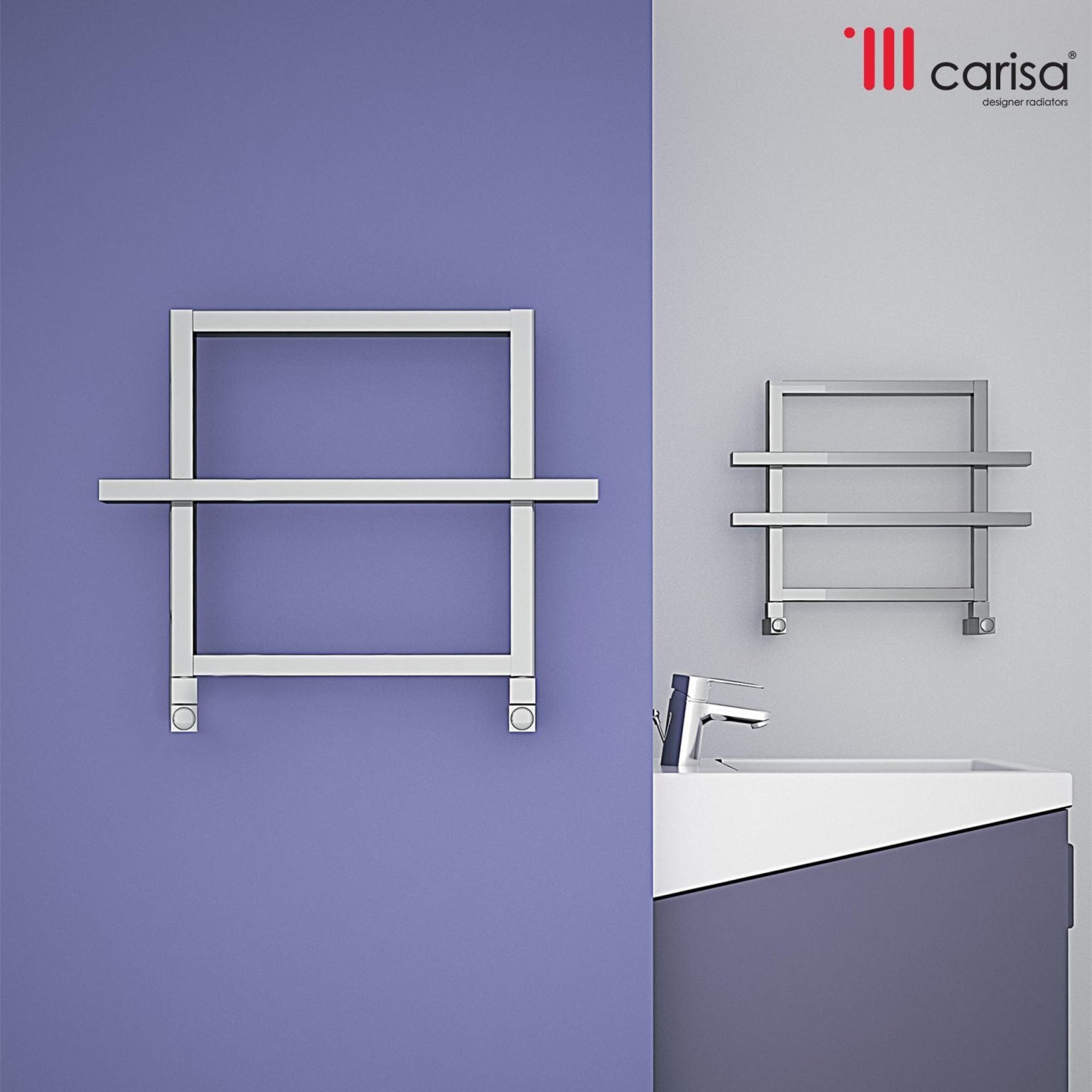 Carisa Ajax Designer Bathroom Towel Radiator