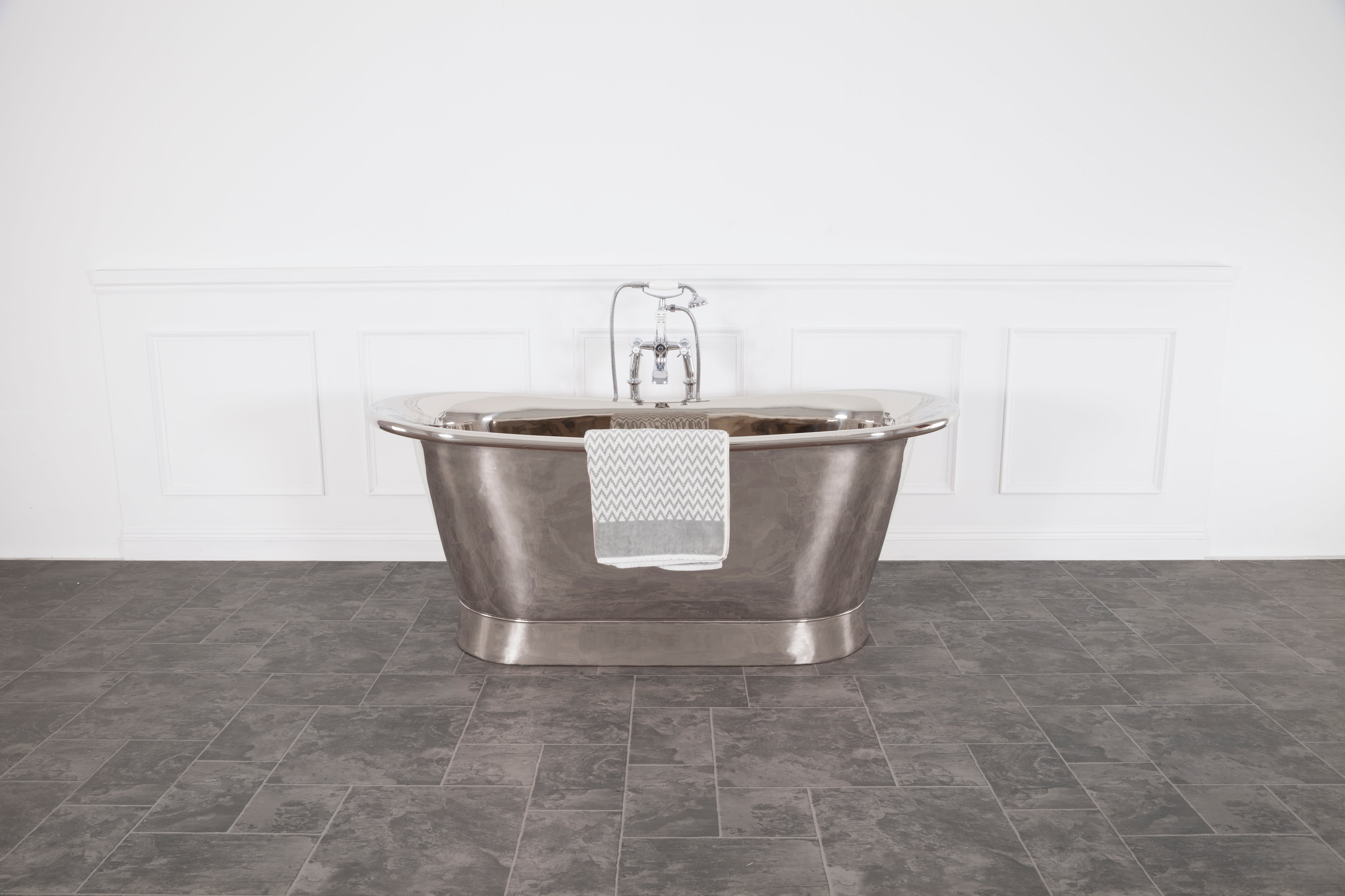 Hurlingham Allingham Nickel Freestanding Bath