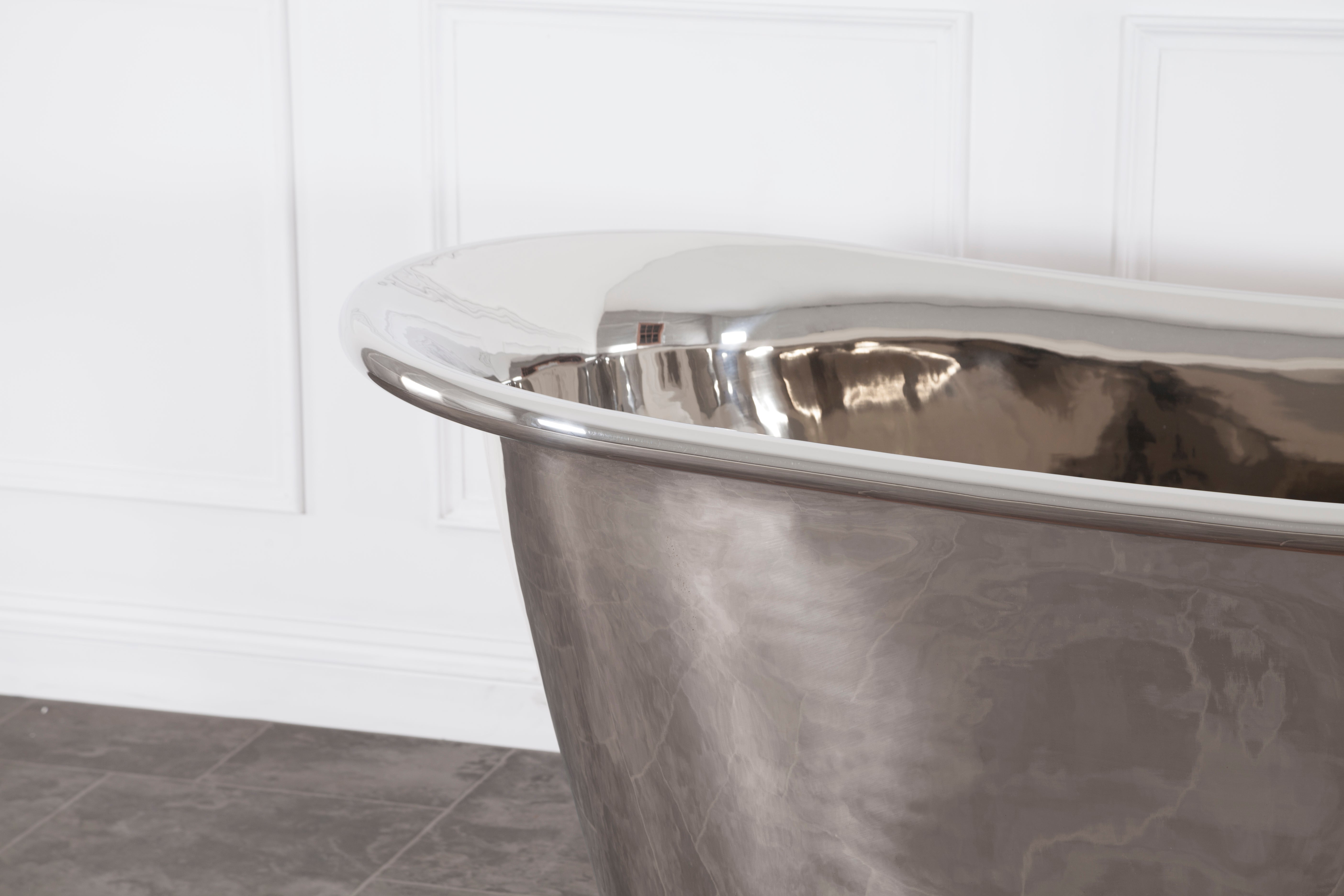 Hurlingham Allingham Nickel Freestanding Bath