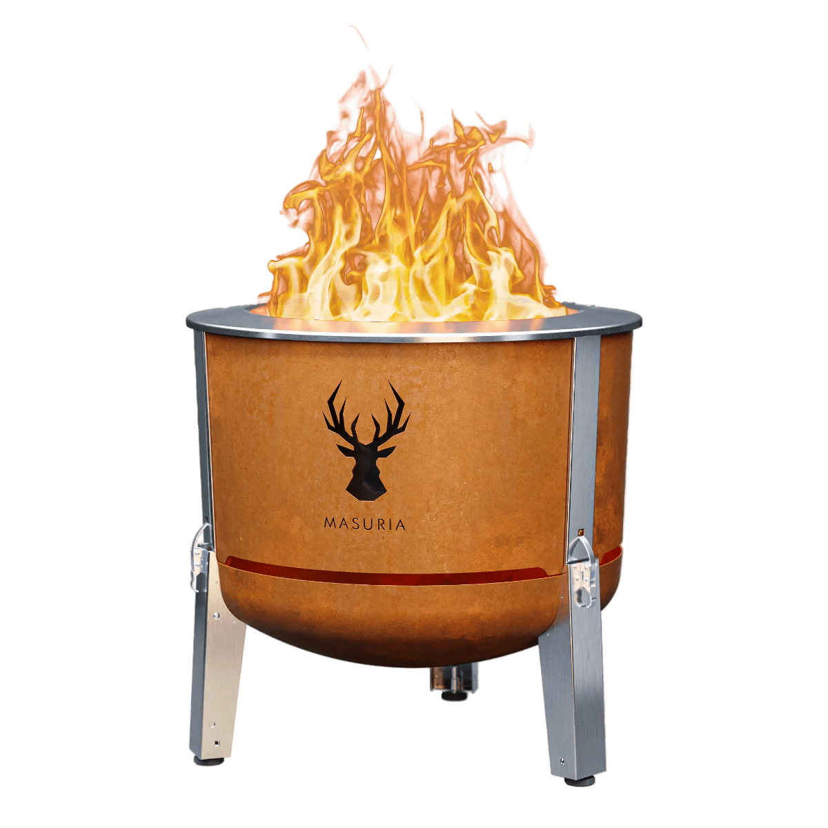 Masuria Living Alpha 600 Smokeless Fire Pit - Fire Pit - Ice Cold Spice | Silver