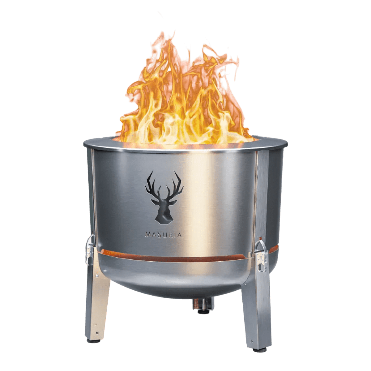 Masuria Living Alpha 600 Smokeless Fire Pit - Fire Pit - Ice Cold Spice | Silver