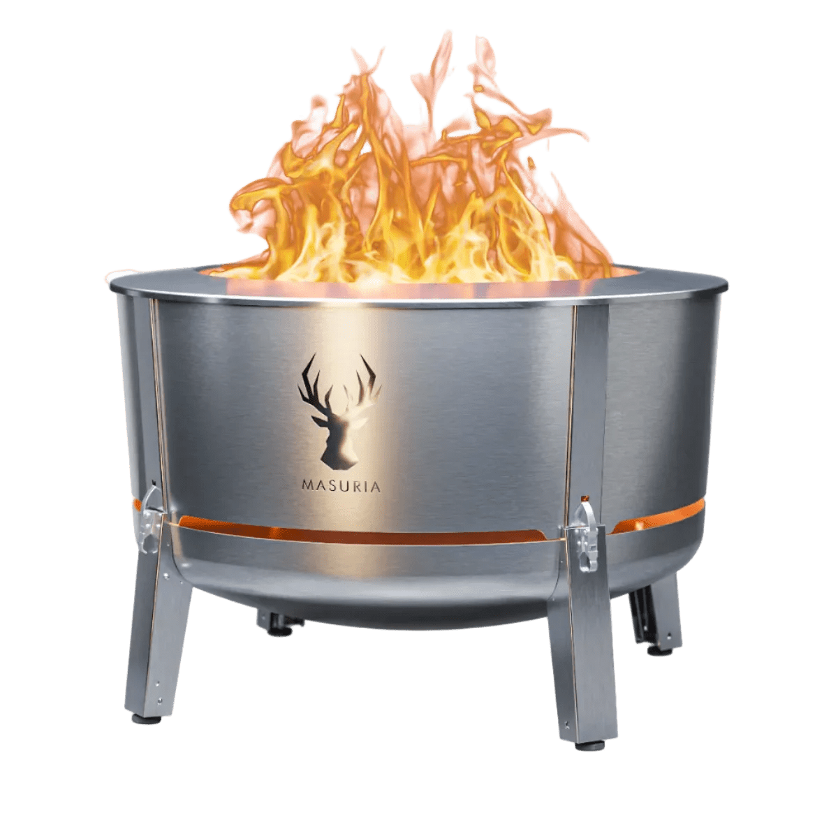 Masuria Living Alpha 800 Smokeless Fire Pit - Fire Pit - Ice Cold Spice | Silver
