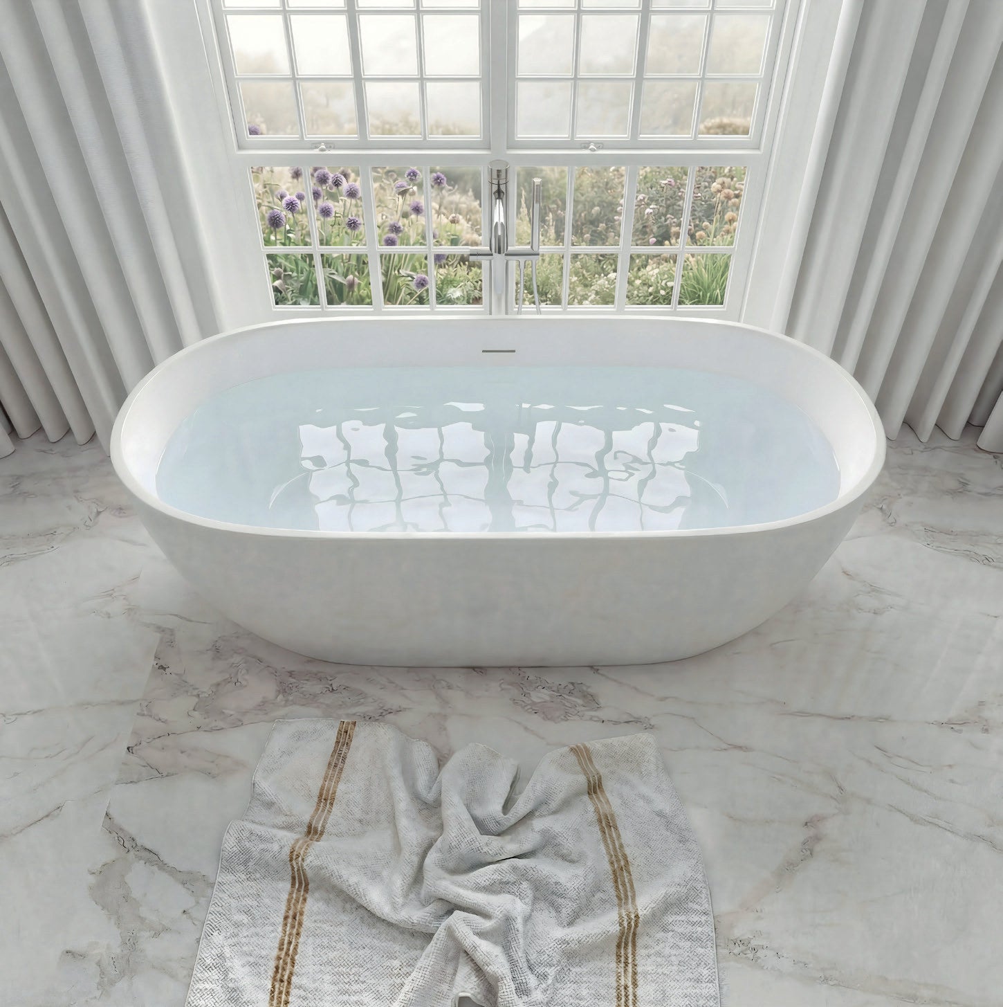 Vincent Alexander Alton Oval Freestanding Bathtub