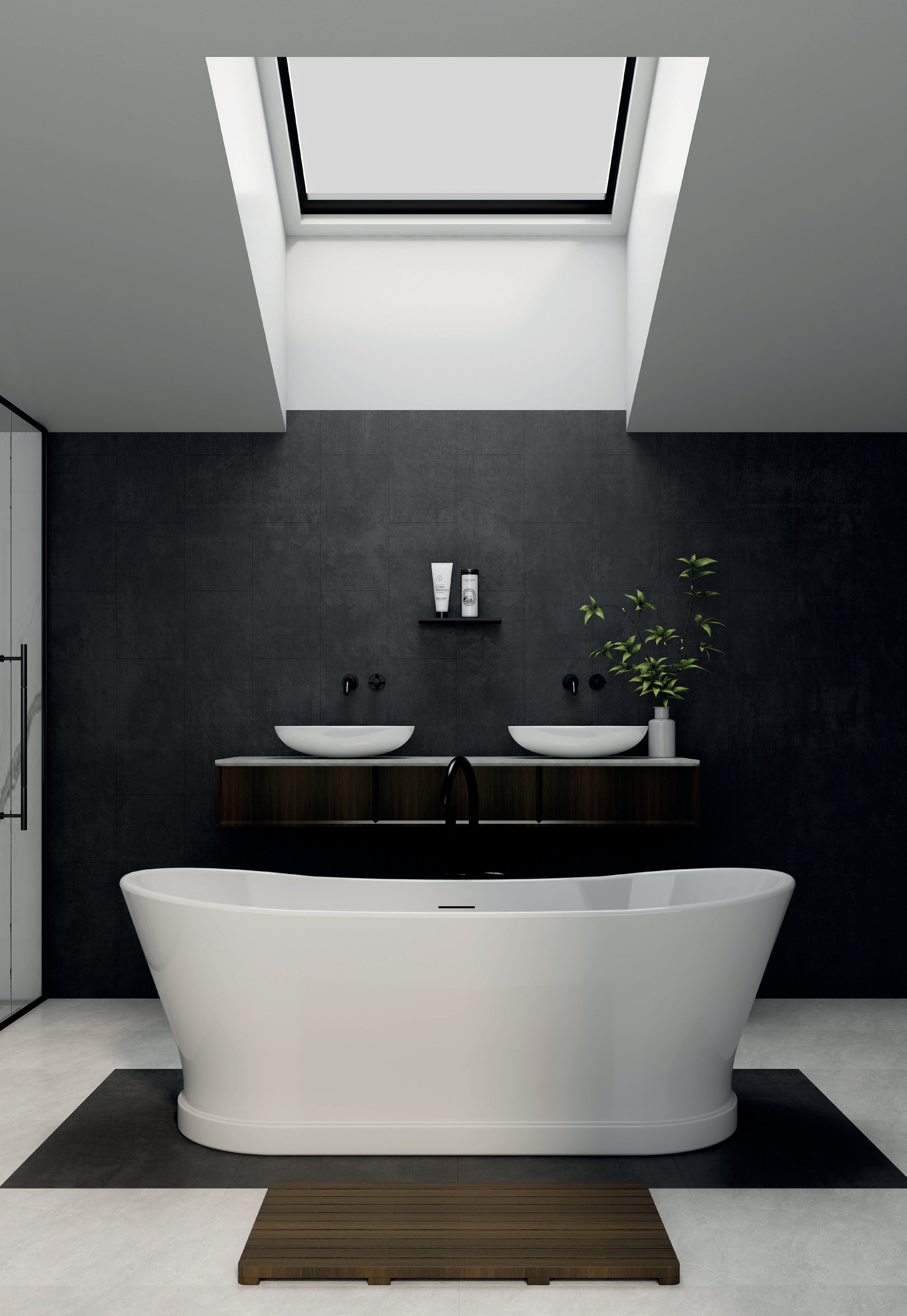 Vincent Alexander Ashmere Double Ended Oval Freestanding Bathtub