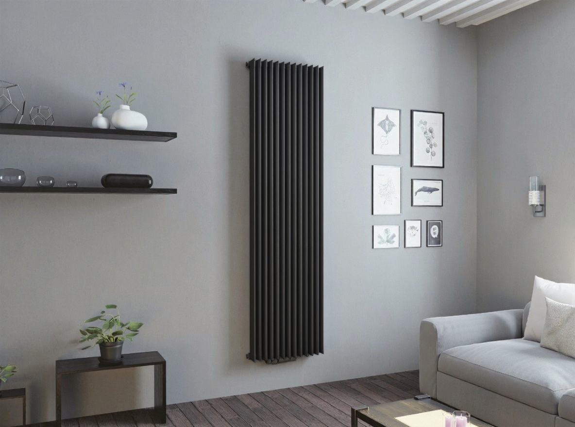 Eucotherm Atlas Single Vertical Designer Radiator | 2 colours, 4 sizes