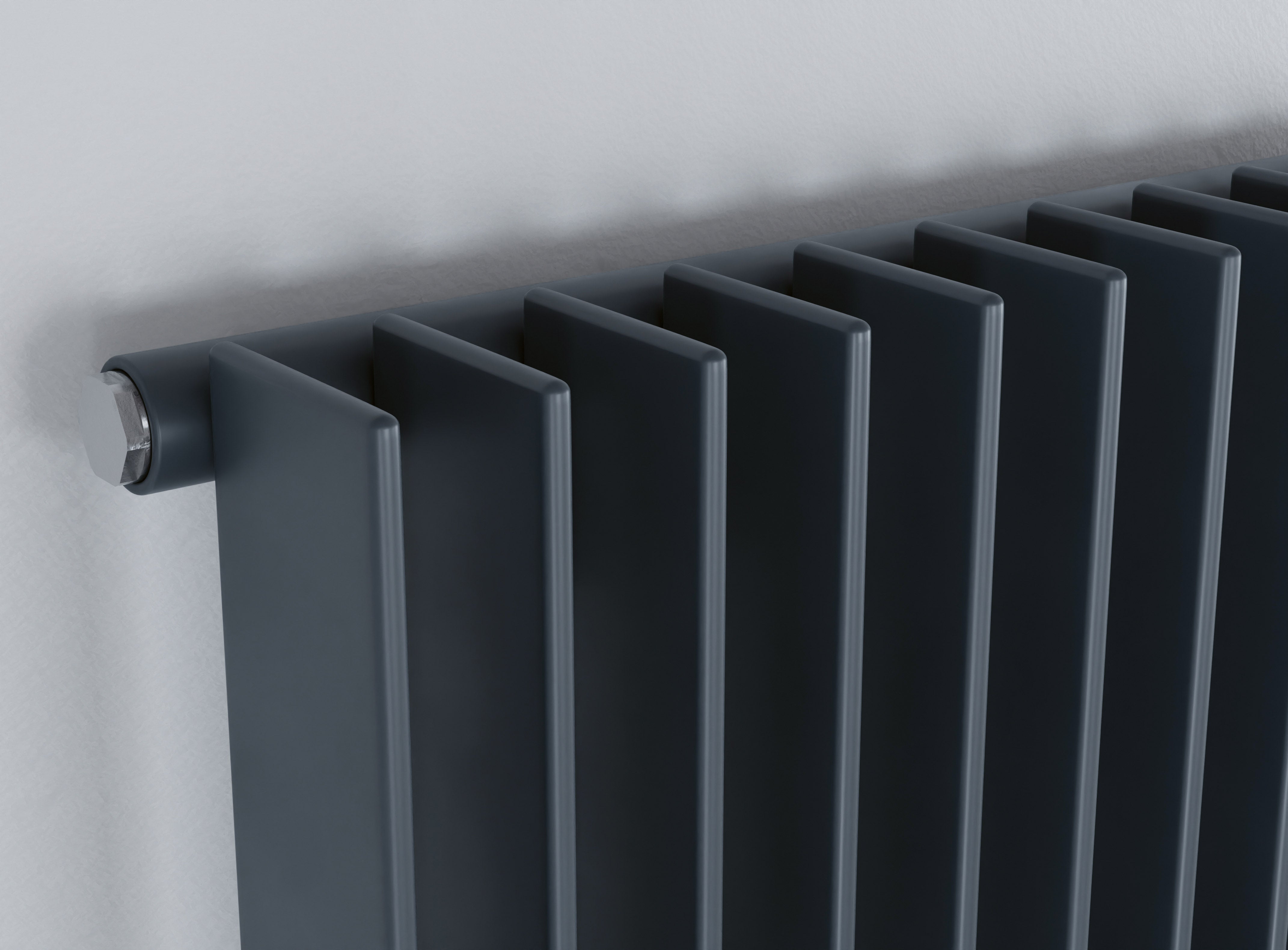 Eucotherm Atlas Single Vertical Designer Radiator | 2 colours, 4 sizes